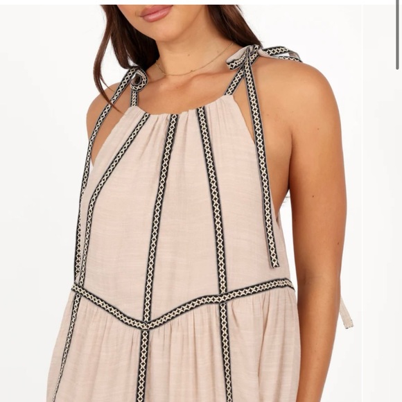 NWT Anthropologie Mable Flirty Shoulder Tie Maxi Dress - Picture 2 of 10